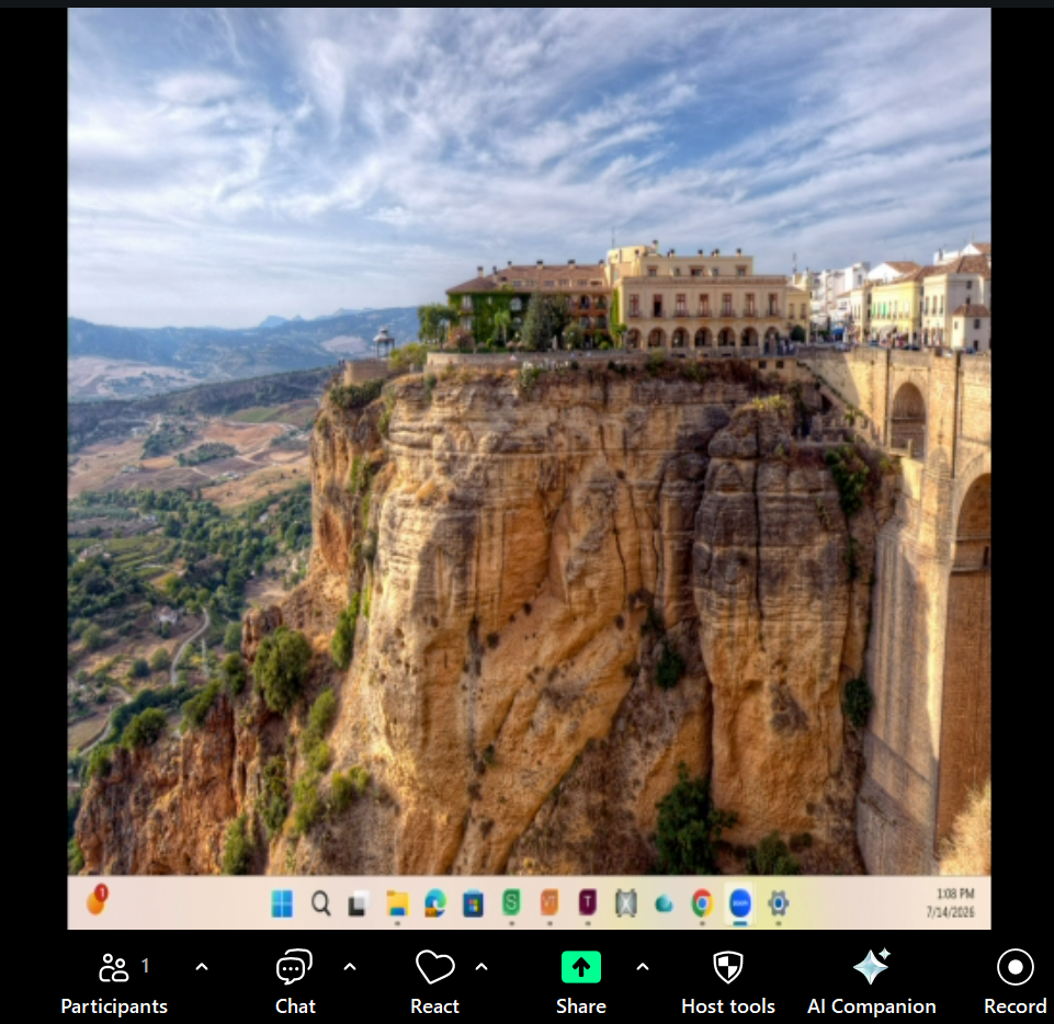Narrow screen